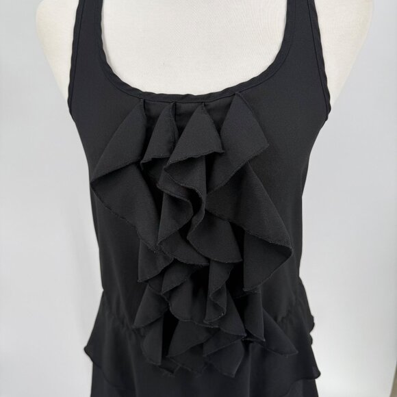 Twentyone Black Ruffled Tank Top Size Small - Picture 5 of 8